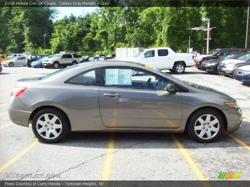 Galaxy Gray Metallic / Gray 2008 Honda Civic LX Coupe
