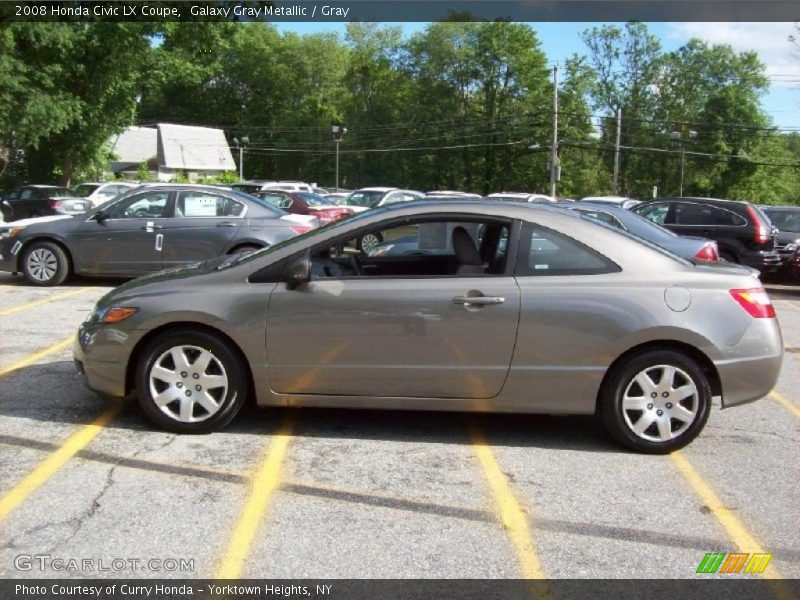 Galaxy Gray Metallic / Gray 2008 Honda Civic LX Coupe