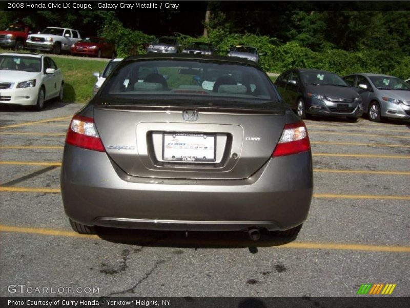 Galaxy Gray Metallic / Gray 2008 Honda Civic LX Coupe