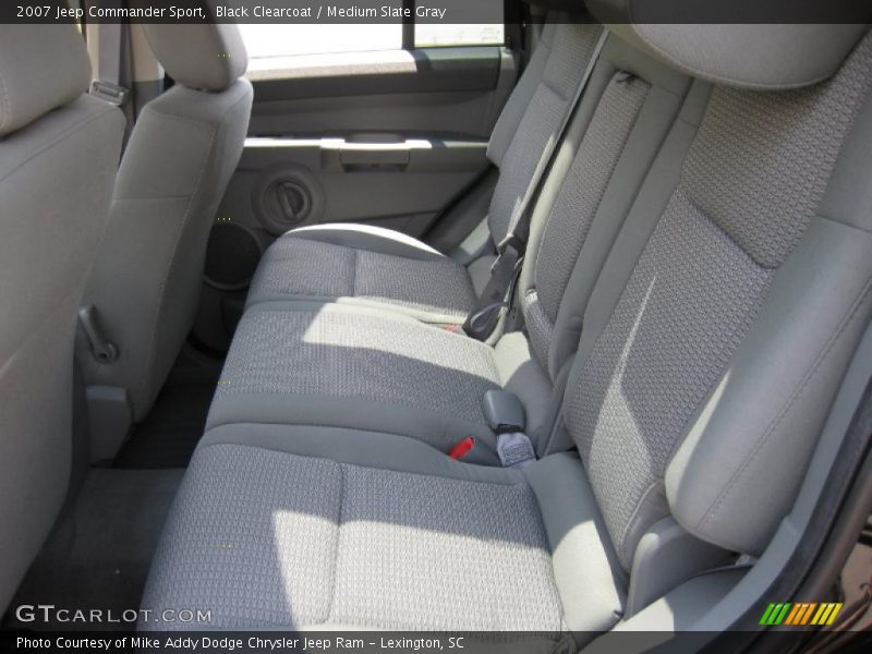Black Clearcoat / Medium Slate Gray 2007 Jeep Commander Sport