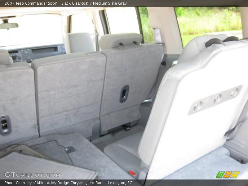 Black Clearcoat / Medium Slate Gray 2007 Jeep Commander Sport