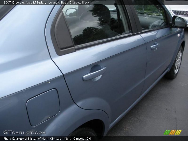 Icelandic Blue / Charcoal Black 2007 Chevrolet Aveo LS Sedan