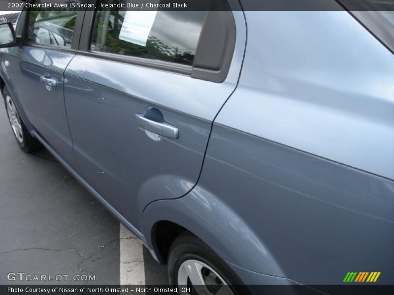 Icelandic Blue / Charcoal Black 2007 Chevrolet Aveo LS Sedan
