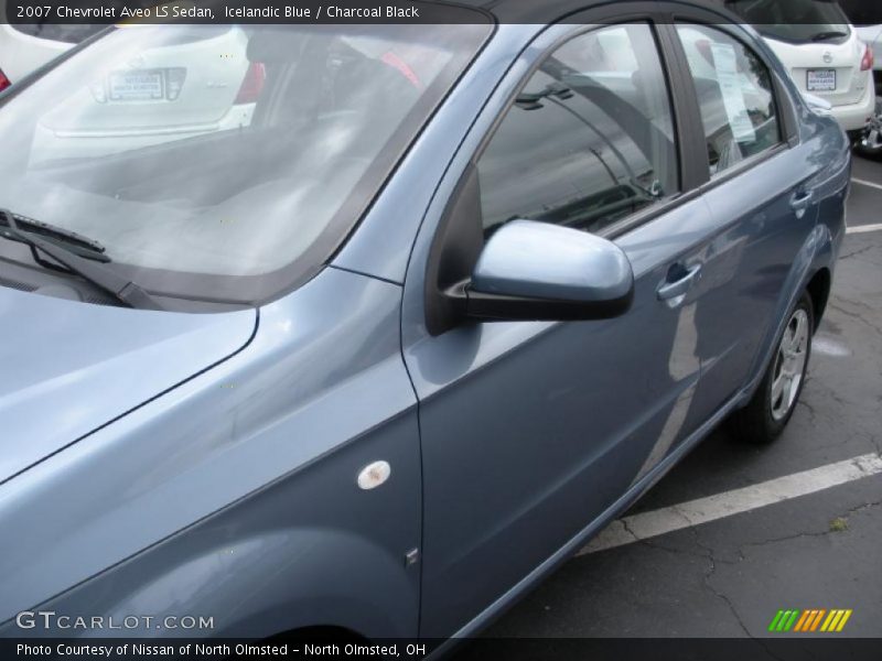 Icelandic Blue / Charcoal Black 2007 Chevrolet Aveo LS Sedan