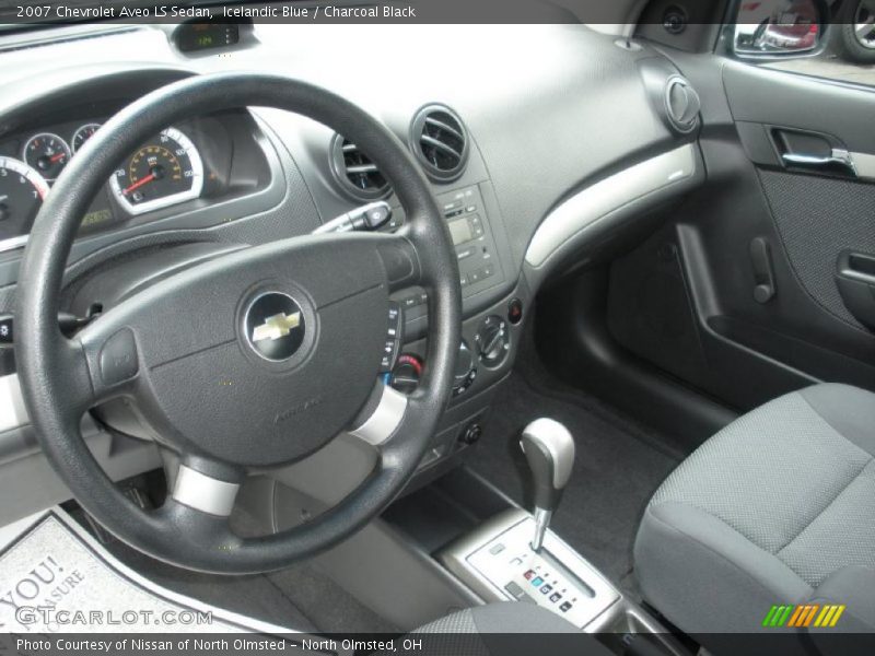 Icelandic Blue / Charcoal Black 2007 Chevrolet Aveo LS Sedan