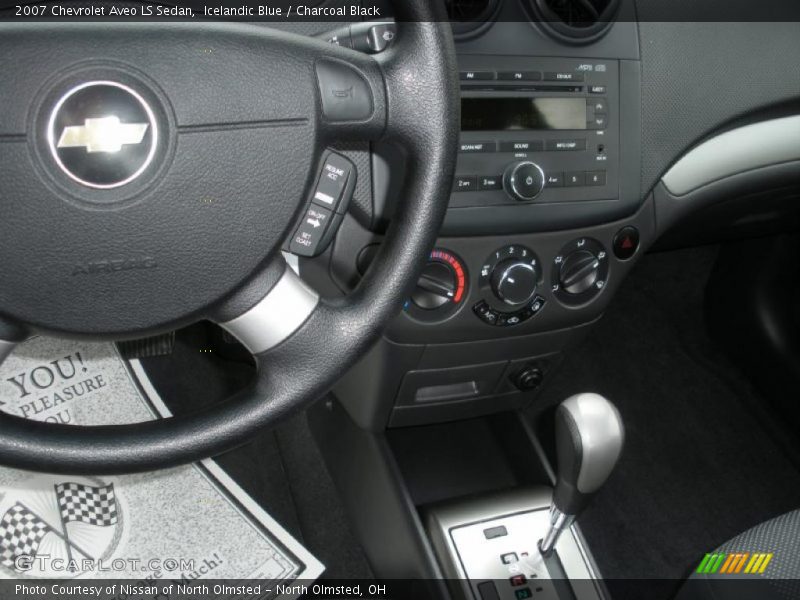 Icelandic Blue / Charcoal Black 2007 Chevrolet Aveo LS Sedan