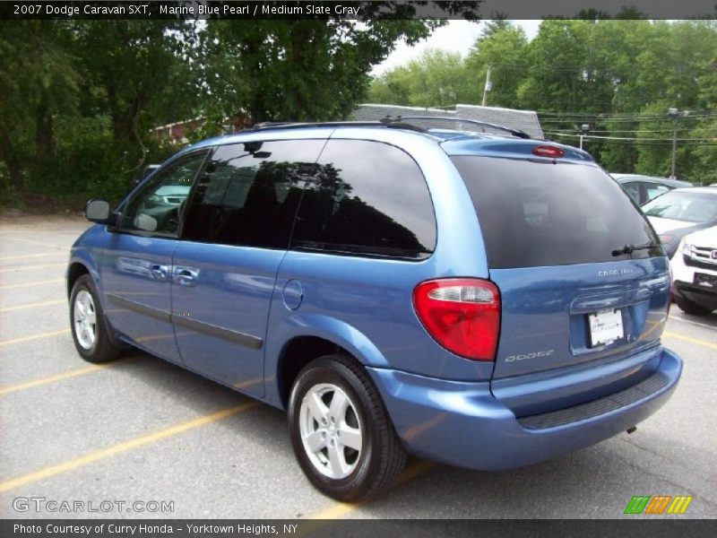 Marine Blue Pearl / Medium Slate Gray 2007 Dodge Caravan SXT