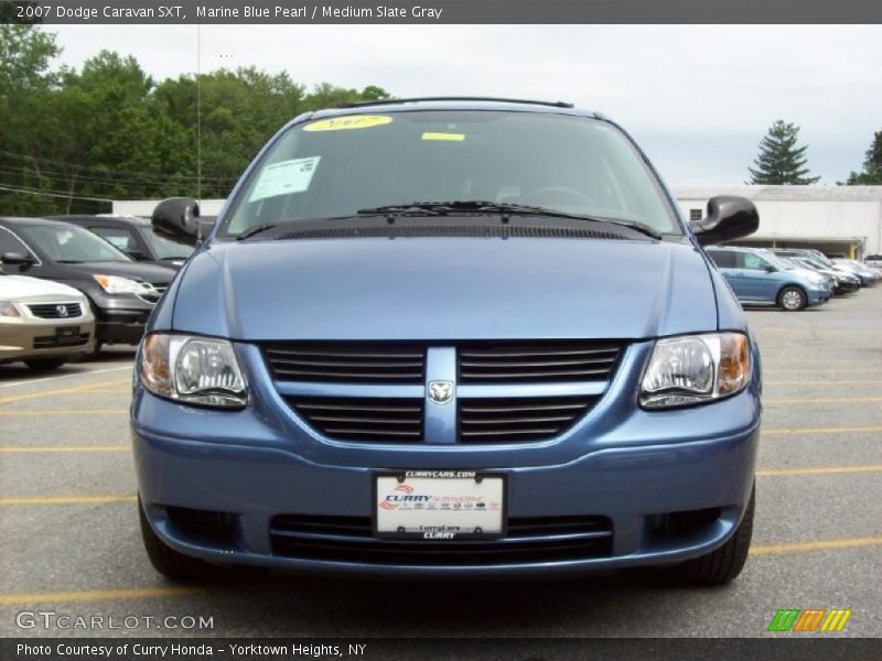 Marine Blue Pearl / Medium Slate Gray 2007 Dodge Caravan SXT