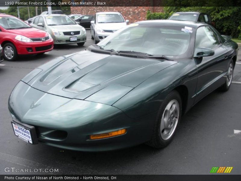 Dark Green Metallic / Black 1993 Pontiac Firebird Coupe