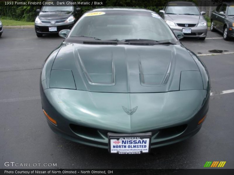 Dark Green Metallic / Black 1993 Pontiac Firebird Coupe