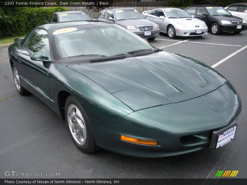 Dark Green Metallic / Black 1993 Pontiac Firebird Coupe