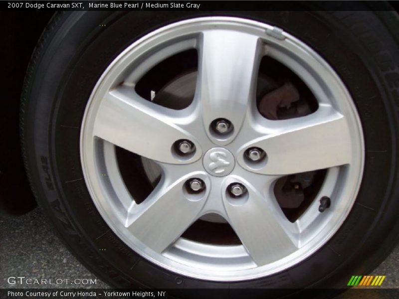Marine Blue Pearl / Medium Slate Gray 2007 Dodge Caravan SXT