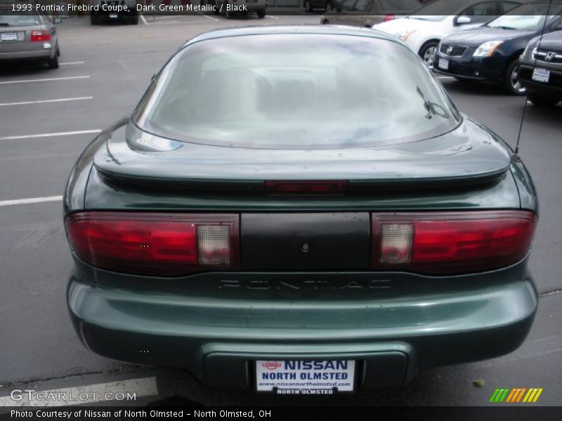 Dark Green Metallic / Black 1993 Pontiac Firebird Coupe