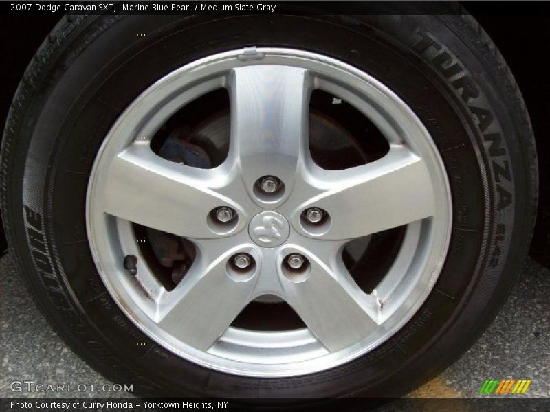 Marine Blue Pearl / Medium Slate Gray 2007 Dodge Caravan SXT
