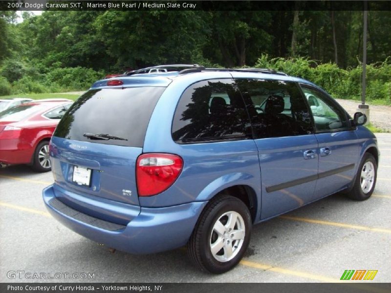 Marine Blue Pearl / Medium Slate Gray 2007 Dodge Caravan SXT