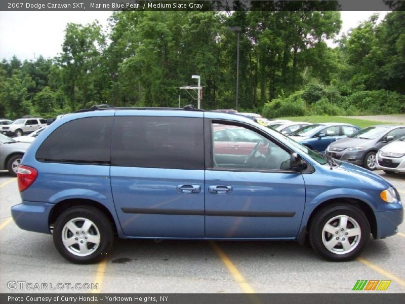 Marine Blue Pearl / Medium Slate Gray 2007 Dodge Caravan SXT