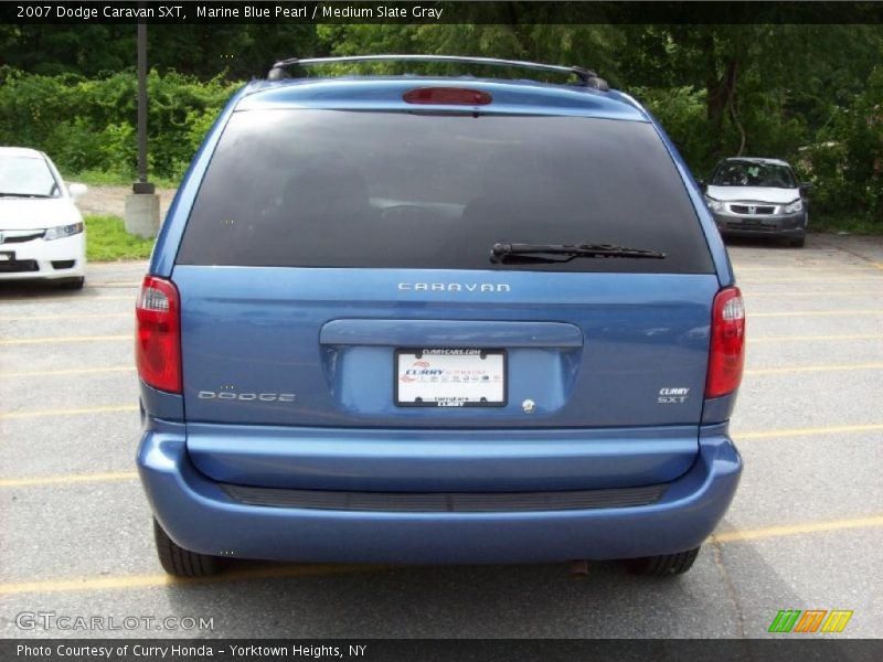 Marine Blue Pearl / Medium Slate Gray 2007 Dodge Caravan SXT