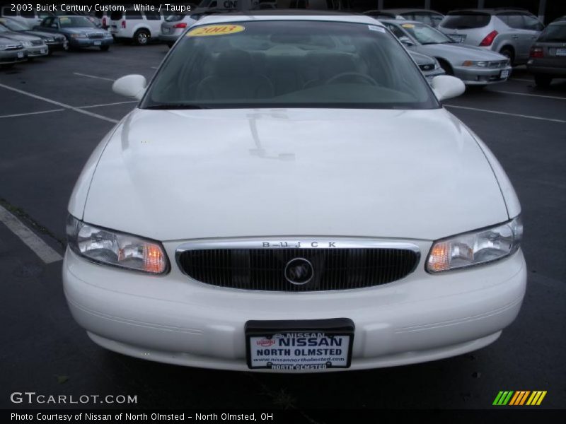 White / Taupe 2003 Buick Century Custom