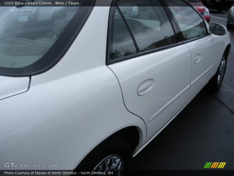 White / Taupe 2003 Buick Century Custom
