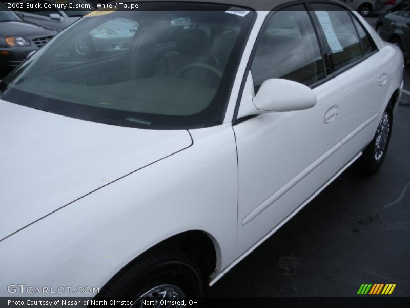 White / Taupe 2003 Buick Century Custom