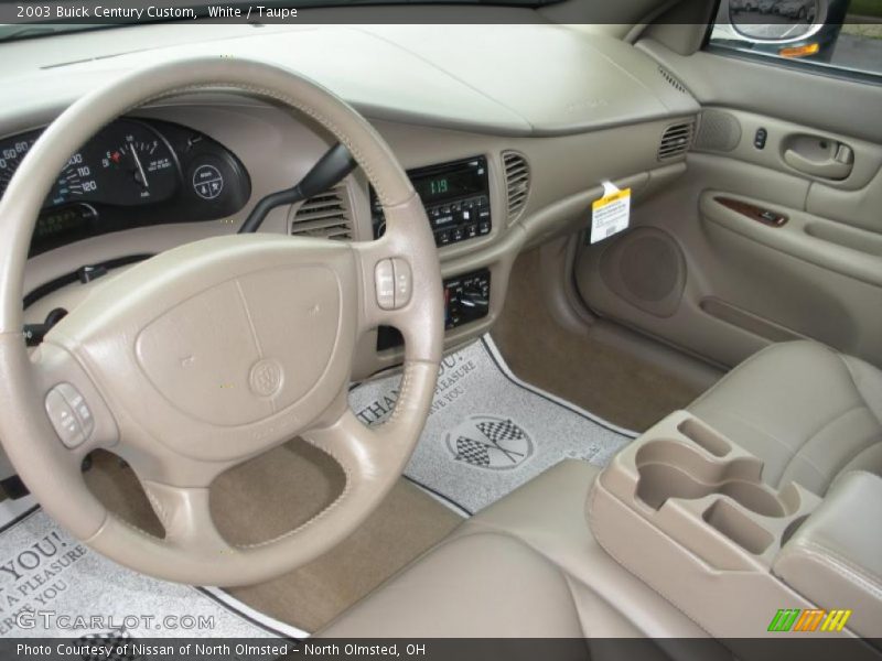 White / Taupe 2003 Buick Century Custom
