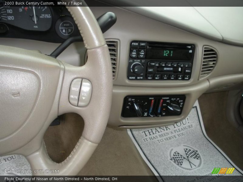 White / Taupe 2003 Buick Century Custom