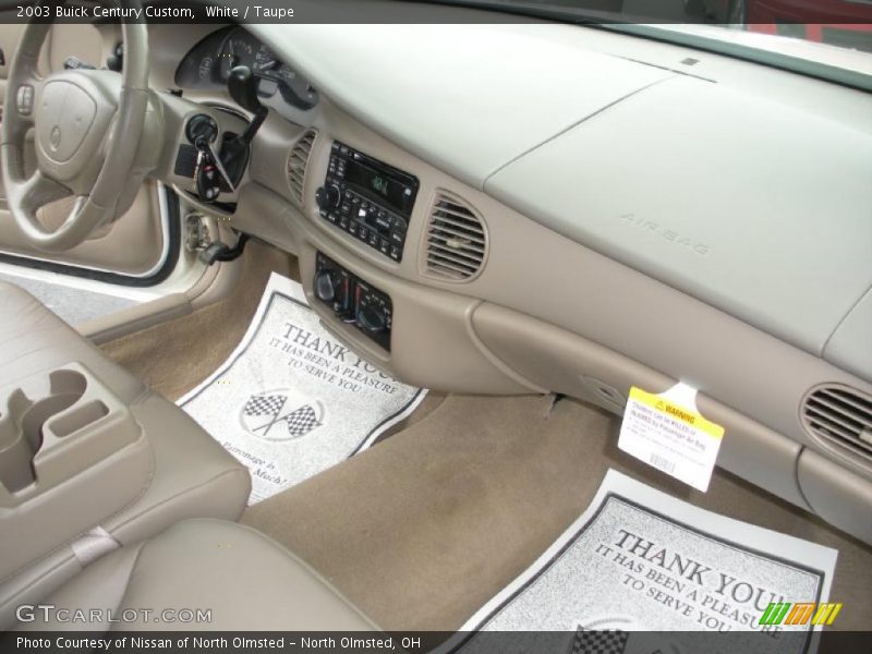 White / Taupe 2003 Buick Century Custom