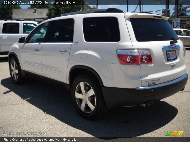 Summit White / Ebony 2010 GMC Acadia SLT AWD
