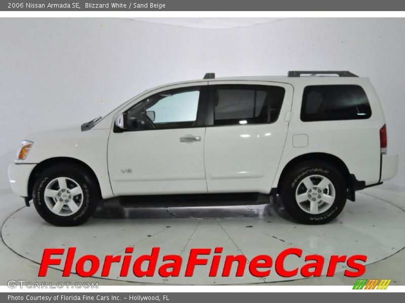 Blizzard White / Sand Beige 2006 Nissan Armada SE