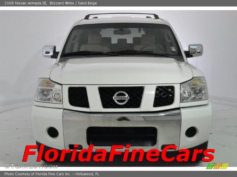 Blizzard White / Sand Beige 2006 Nissan Armada SE