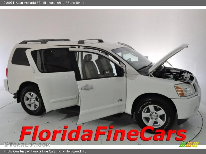Blizzard White / Sand Beige 2006 Nissan Armada SE