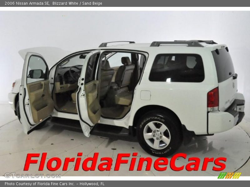 Blizzard White / Sand Beige 2006 Nissan Armada SE