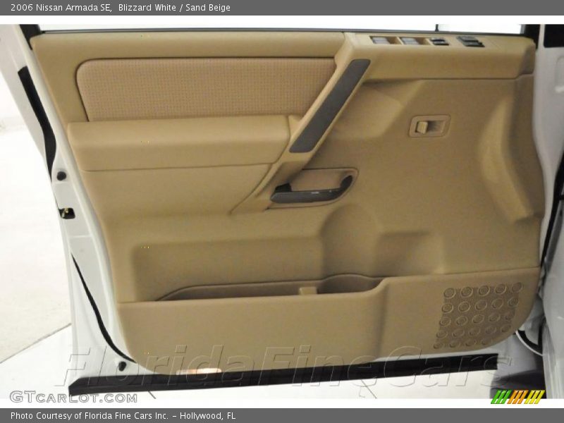 Blizzard White / Sand Beige 2006 Nissan Armada SE