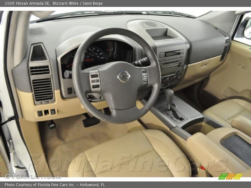 Blizzard White / Sand Beige 2006 Nissan Armada SE