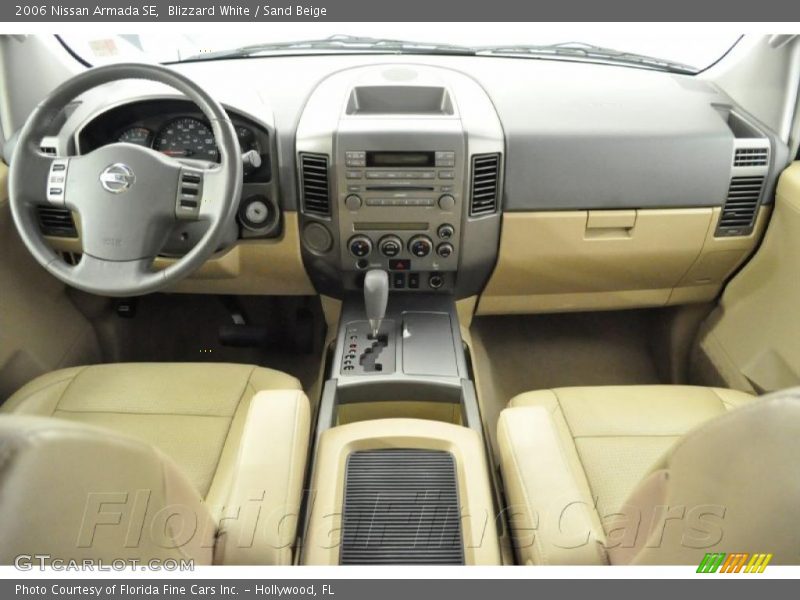 Blizzard White / Sand Beige 2006 Nissan Armada SE