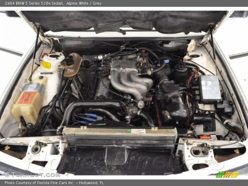 Alpine White / Grey 1984 BMW 5 Series 528e Sedan