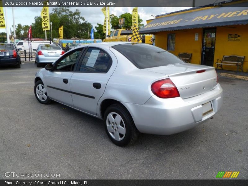Bright Silver Metallic / Dark Slate Gray 2003 Dodge Neon SE