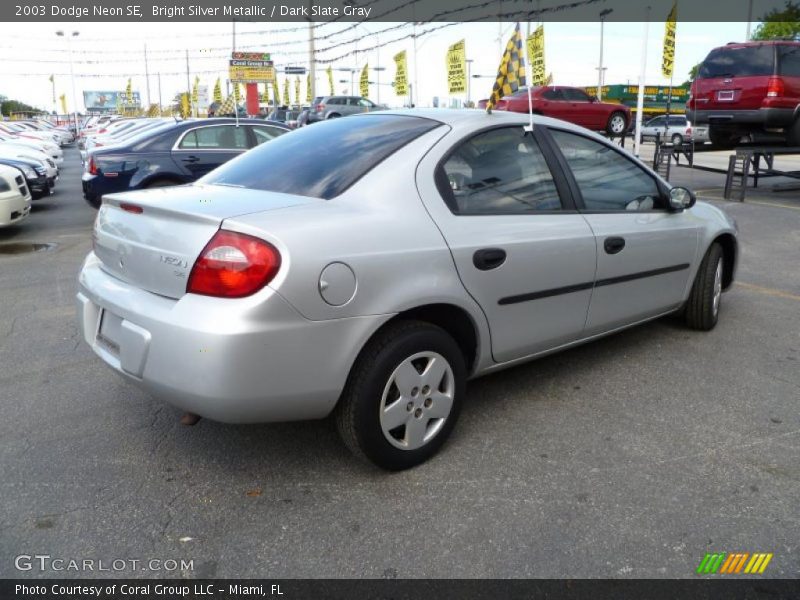 Bright Silver Metallic / Dark Slate Gray 2003 Dodge Neon SE