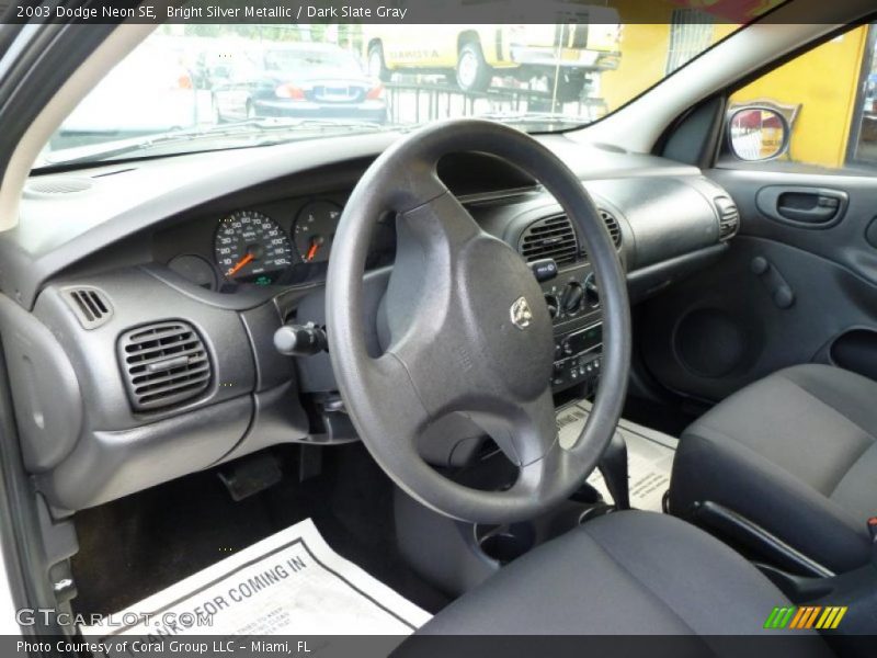 Bright Silver Metallic / Dark Slate Gray 2003 Dodge Neon SE