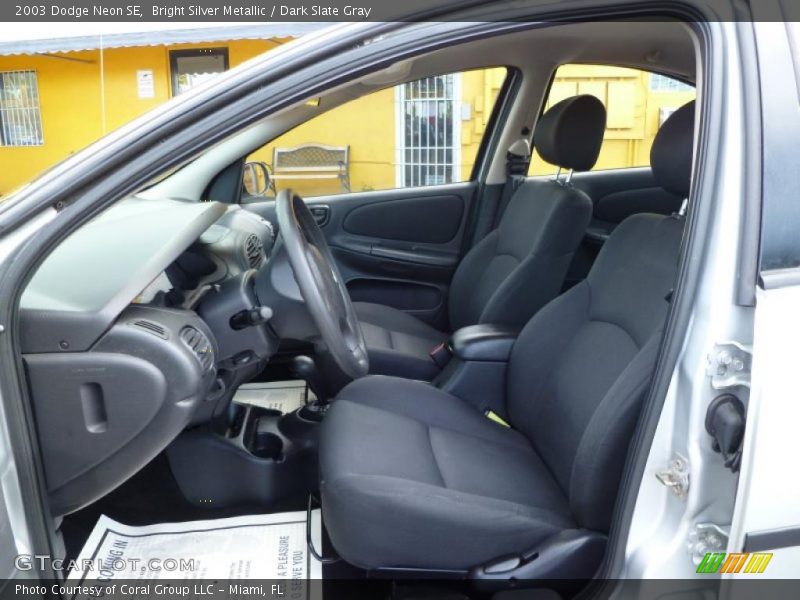 Bright Silver Metallic / Dark Slate Gray 2003 Dodge Neon SE
