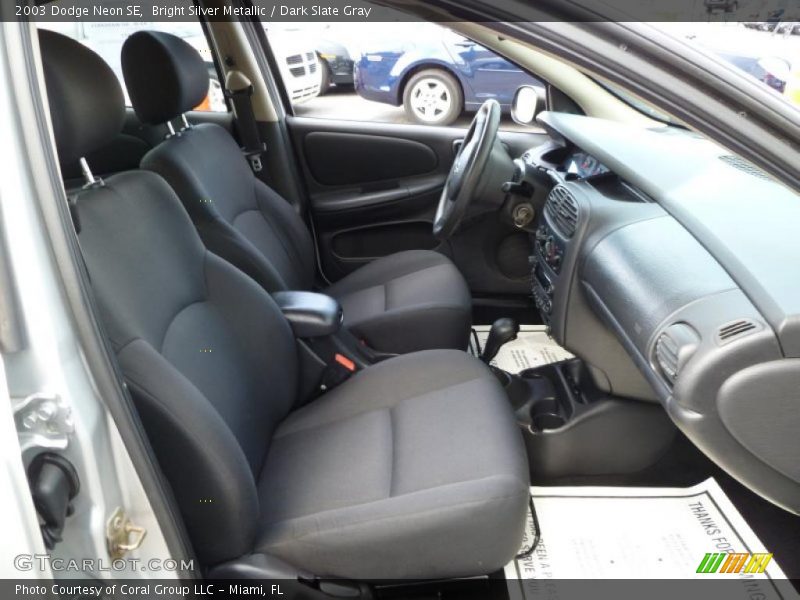 Bright Silver Metallic / Dark Slate Gray 2003 Dodge Neon SE