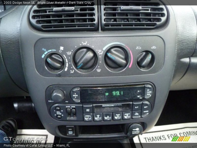 Bright Silver Metallic / Dark Slate Gray 2003 Dodge Neon SE