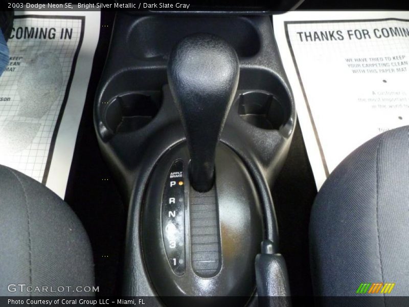 Bright Silver Metallic / Dark Slate Gray 2003 Dodge Neon SE