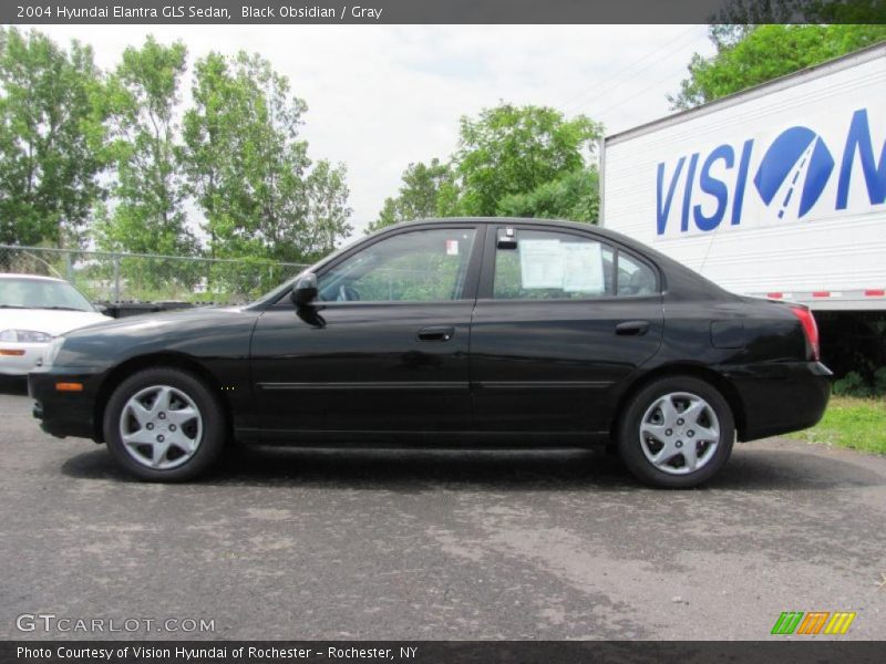 Black Obsidian / Gray 2004 Hyundai Elantra GLS Sedan