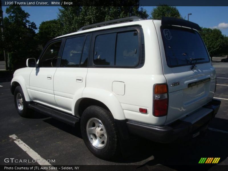 White / Beige 1996 Toyota Land Cruiser