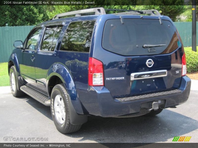 Majestic Blue Metallic / Desert 2006 Nissan Pathfinder SE 4x4