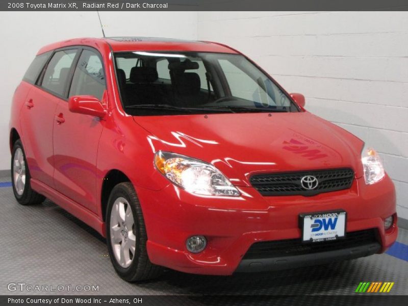 Radiant Red / Dark Charcoal 2008 Toyota Matrix XR