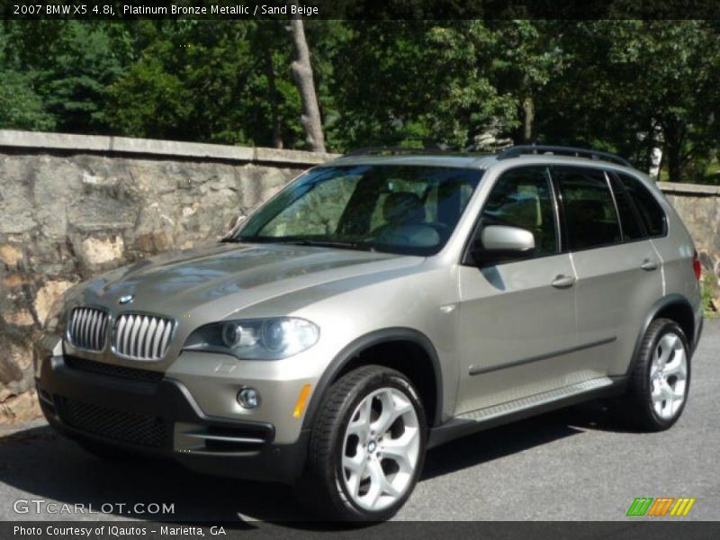 Platinum Bronze Metallic / Sand Beige 2007 BMW X5 4.8i