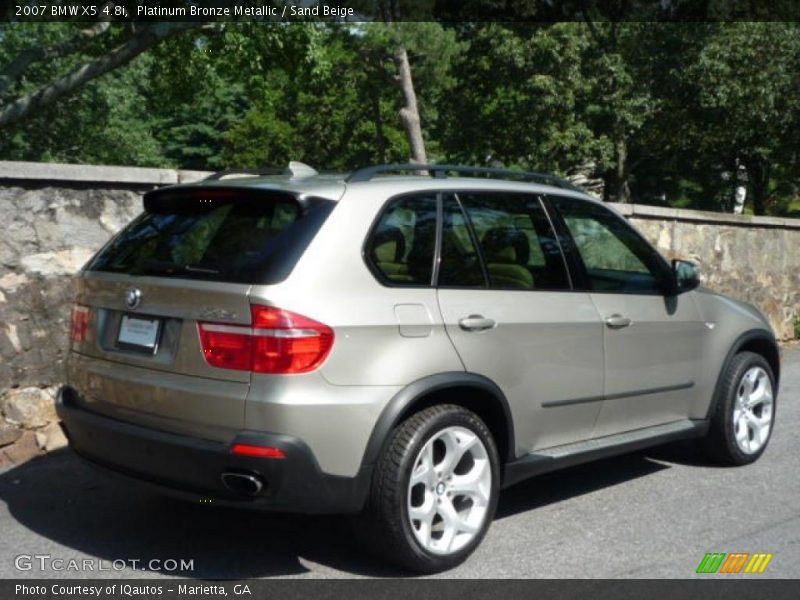 Platinum Bronze Metallic / Sand Beige 2007 BMW X5 4.8i