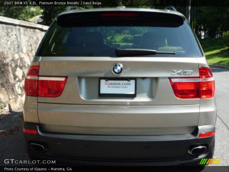 Platinum Bronze Metallic / Sand Beige 2007 BMW X5 4.8i